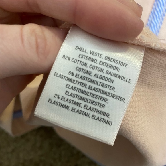 Anthropologie Holding Horses Pink Denim Regatta Wrap Dress Size 8 - Picture 13 of 15